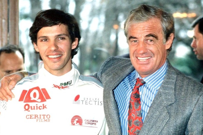 Jean Paul Belmondo with his son Paul